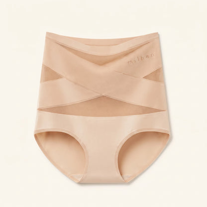 Braguita faja moldeadora de talle alto Milhen en color beige