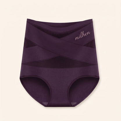 Braguita faja moldeadora de talle alto Milhen en color morado oscuro