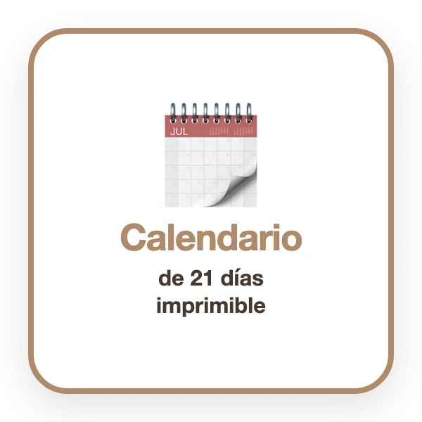 regalo calendario 21 dias