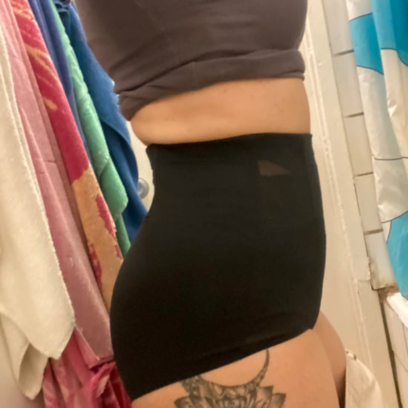 Reseña con foto de la braguita faja moldeadora de talle alto