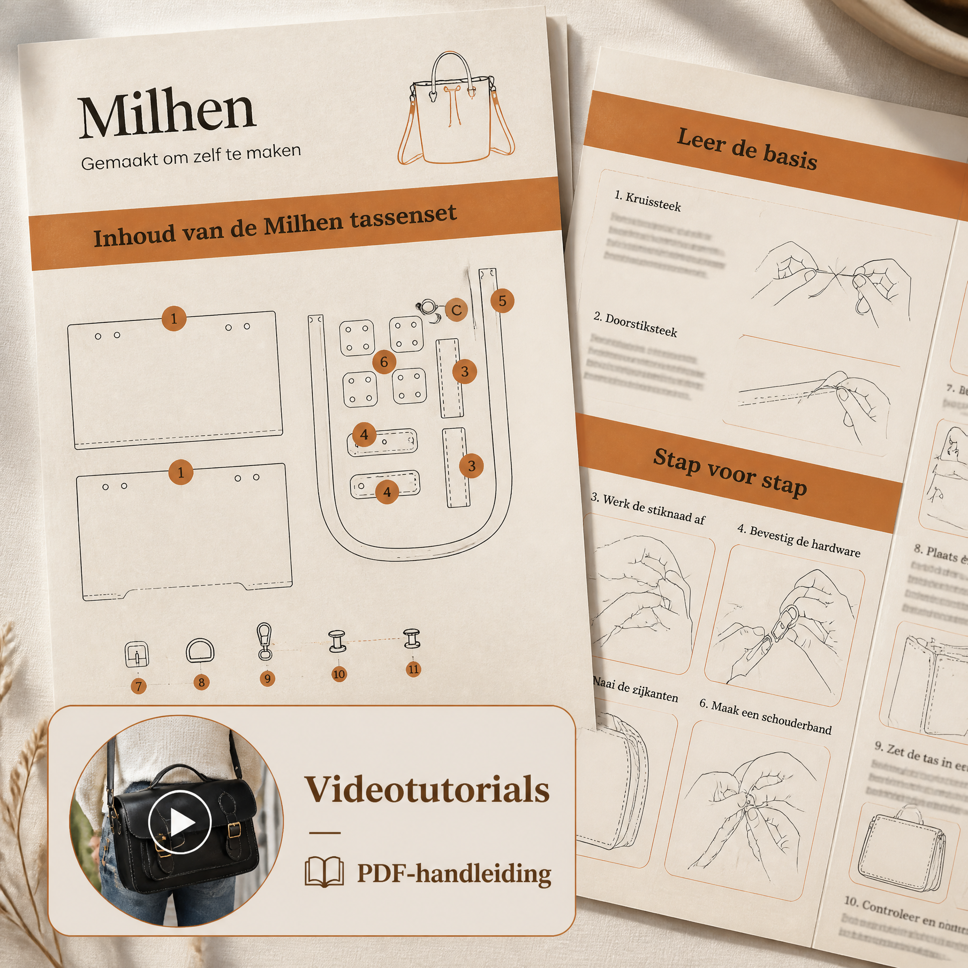 Milhen handleiding en videotutorials