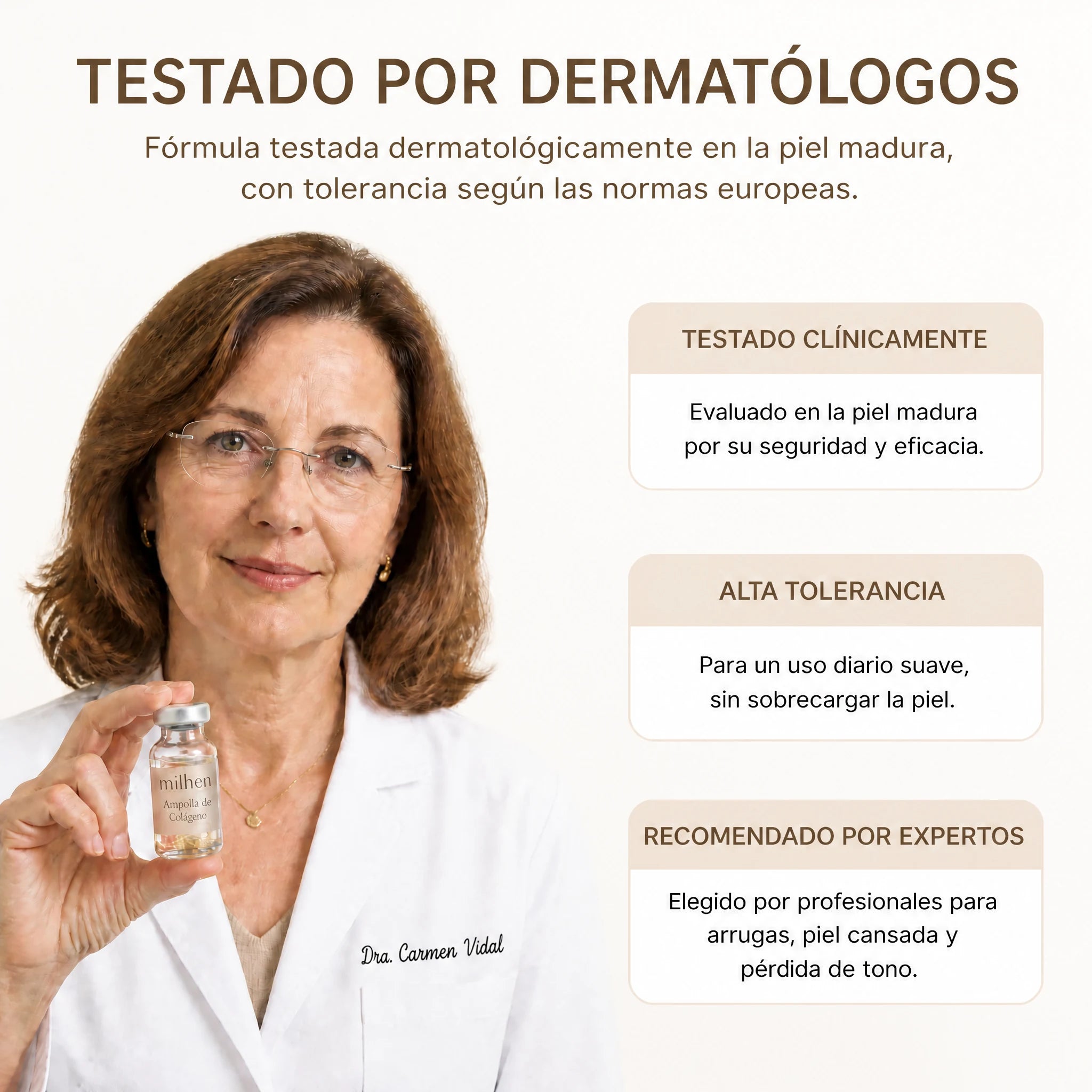 Testado por dermatólogos